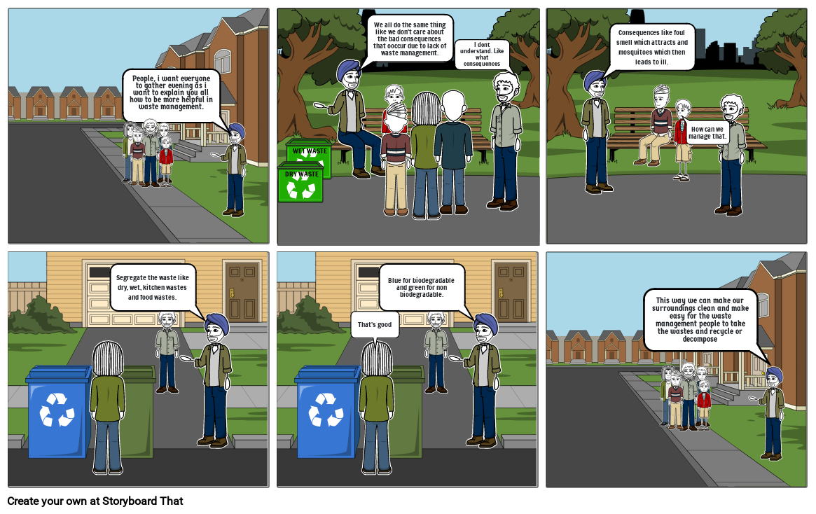 Waste Management Storyboard by 78513590