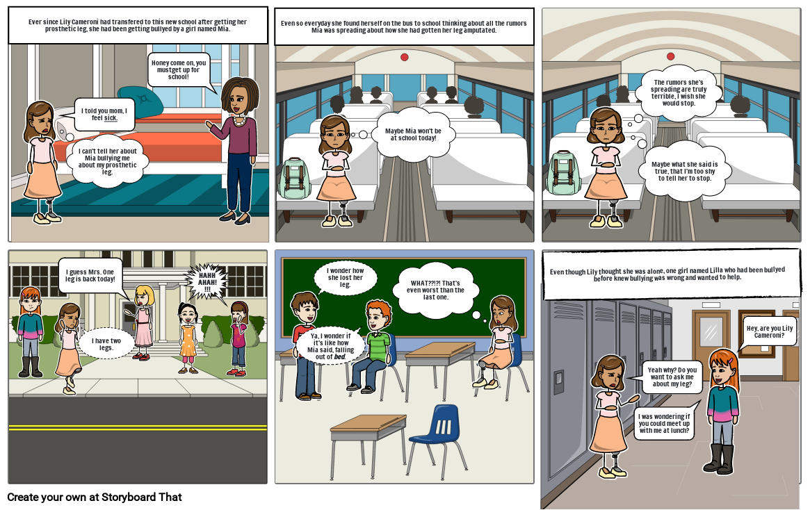 Bullying comic: part 1 Storyboard por 7878aae9