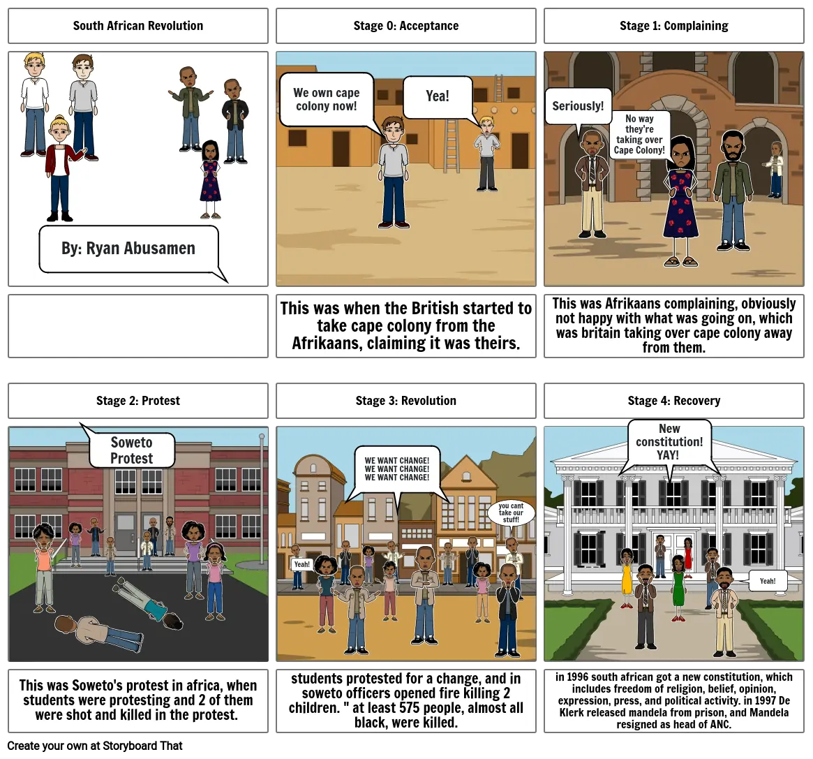 African Revolution Storyboard