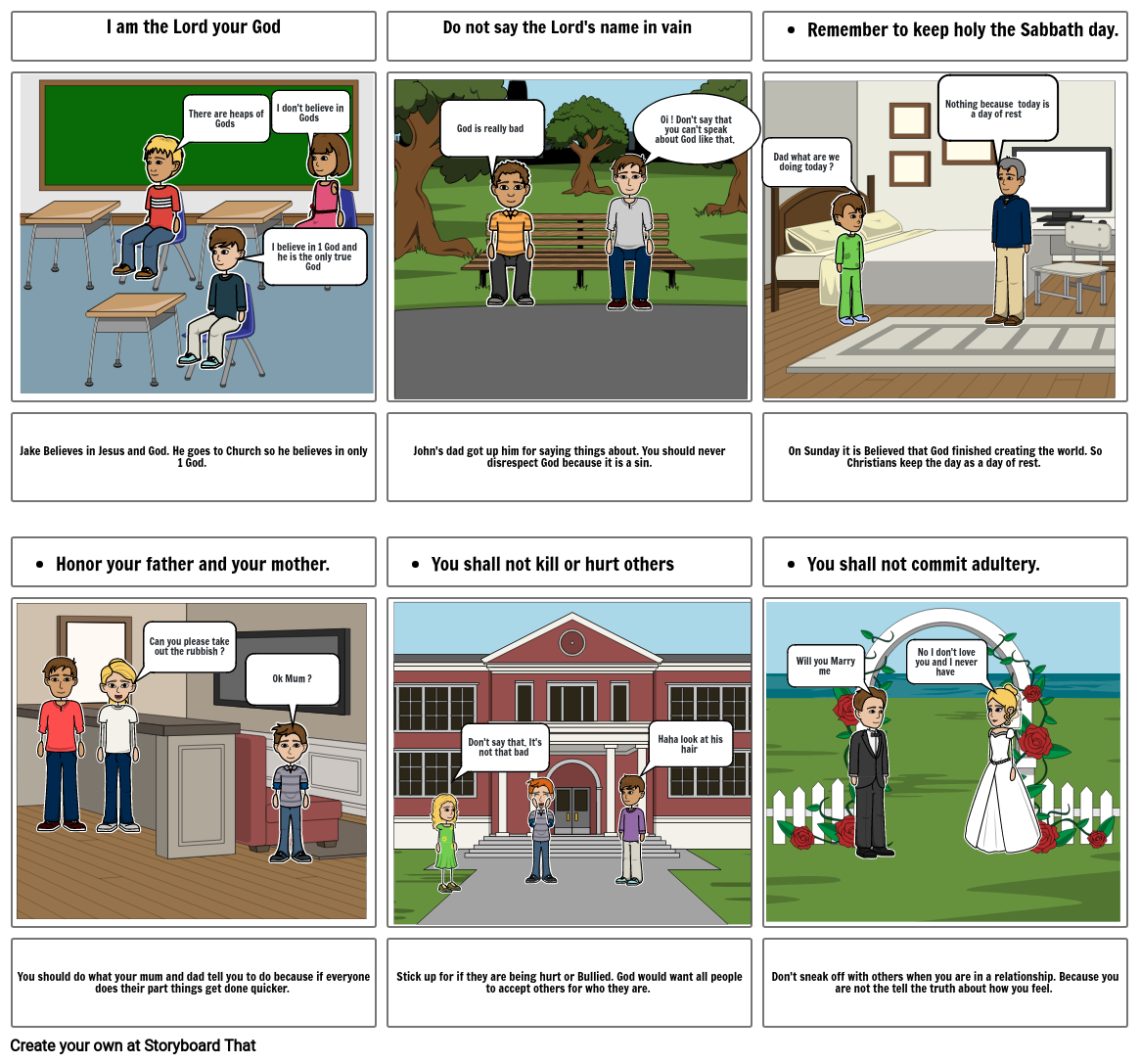 Religion Storyboard by 78b90a8b