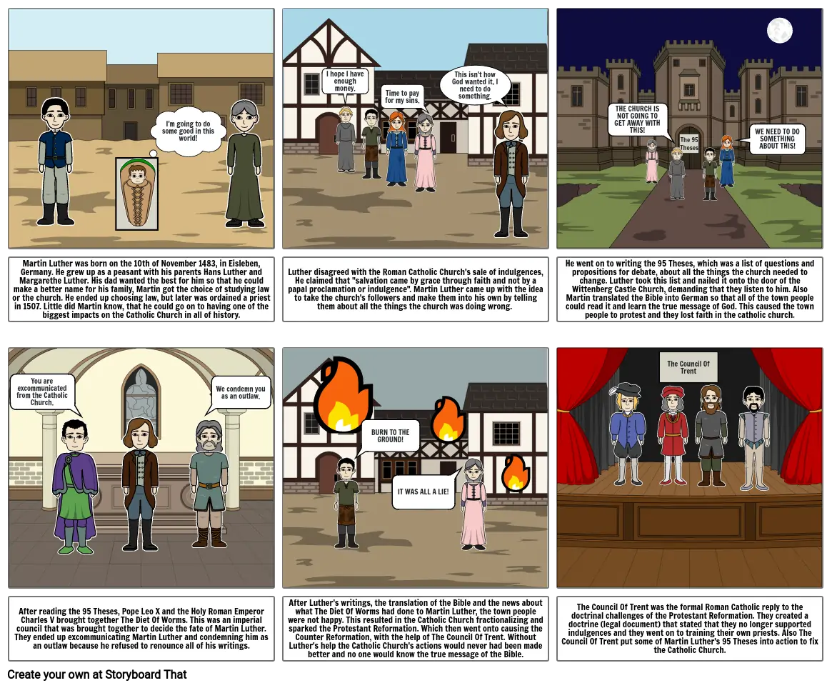 Martin Luther Storyboard par 78d90abd