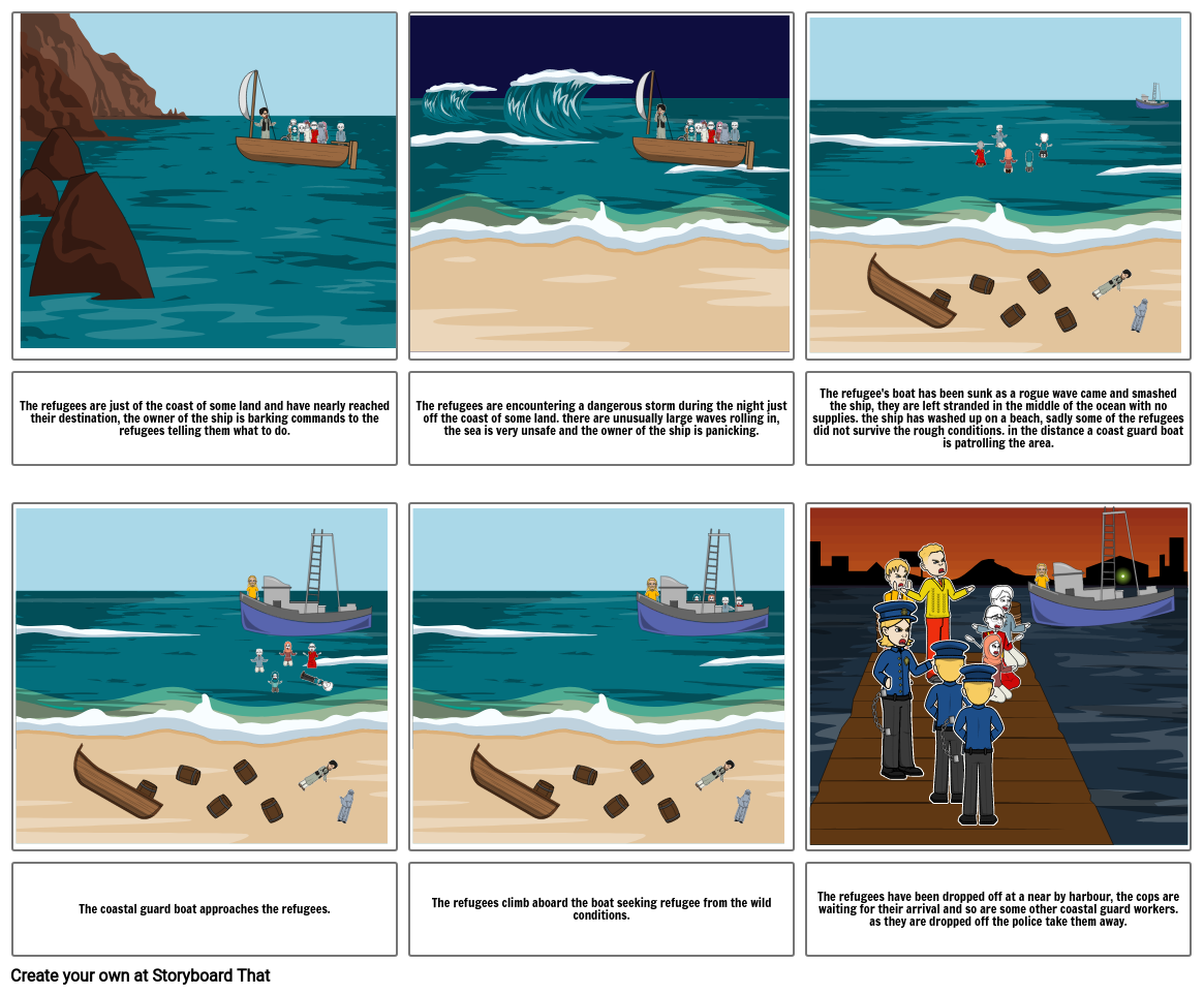 Refugee part 1. Storyboard by 78eae6d0