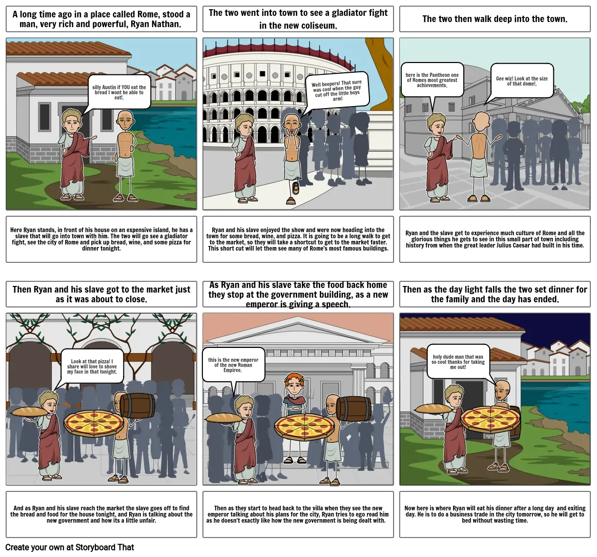 Cooper Rudy’s Ancient Rome comic.