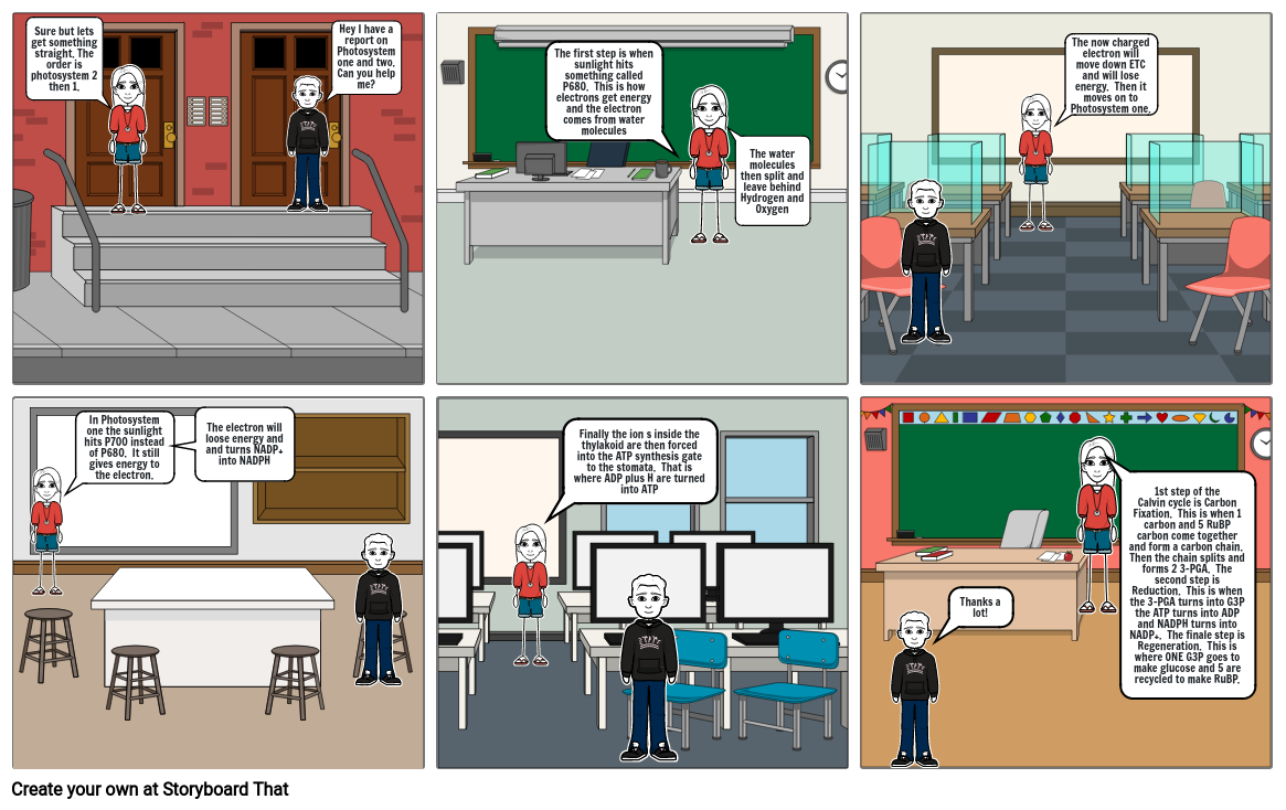 Photosystem Two and One Storyboard by 797a1974