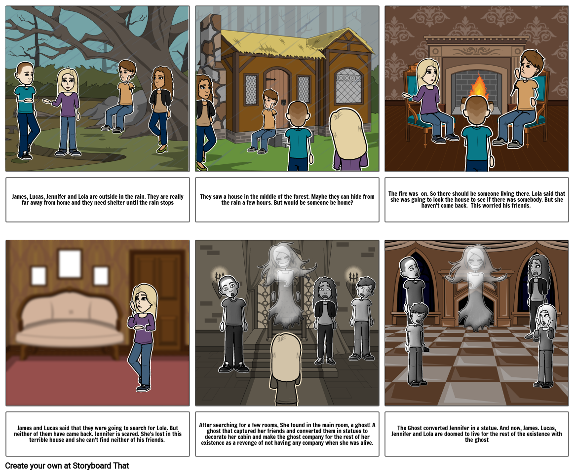 The forest cabin Storyboard by 798d9842