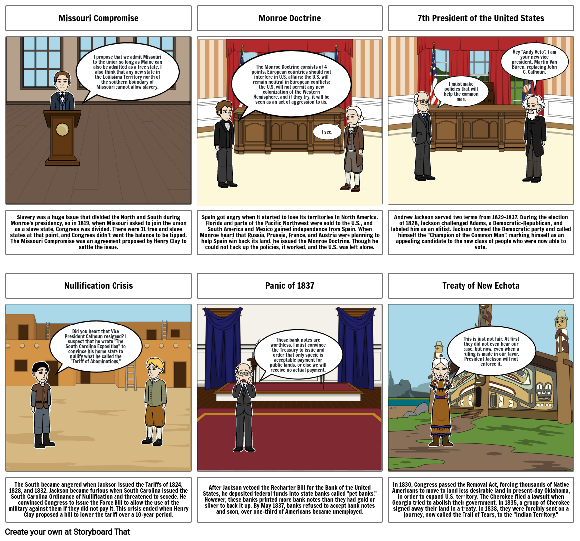 Presidencies of James Monroe and Andrew Jackson