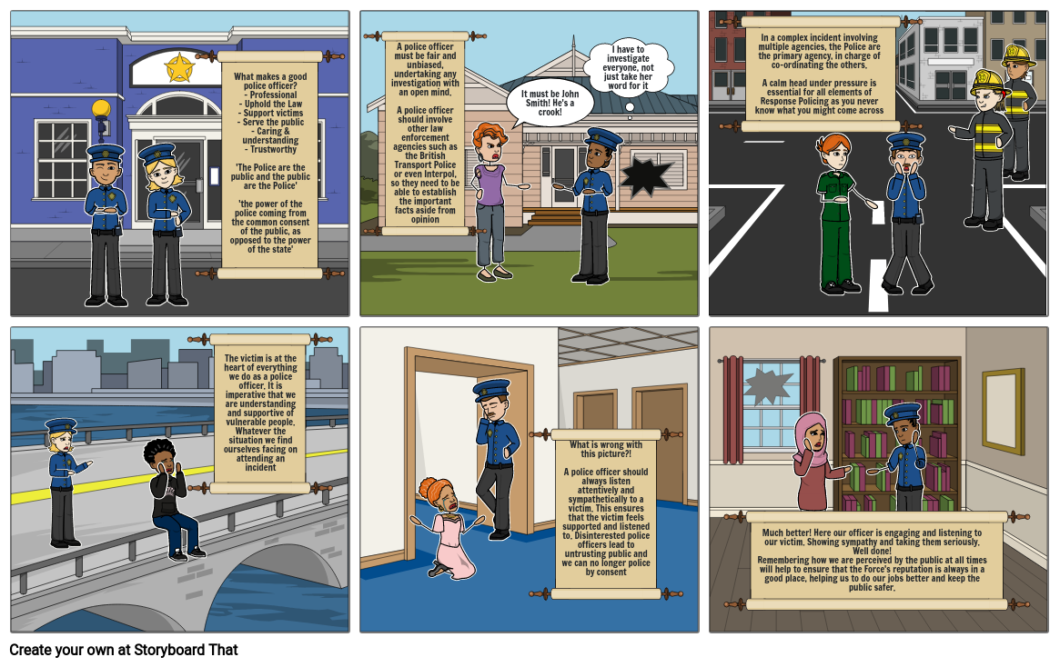 An outstanding Police Officer Storyboard by 7a0d5c01