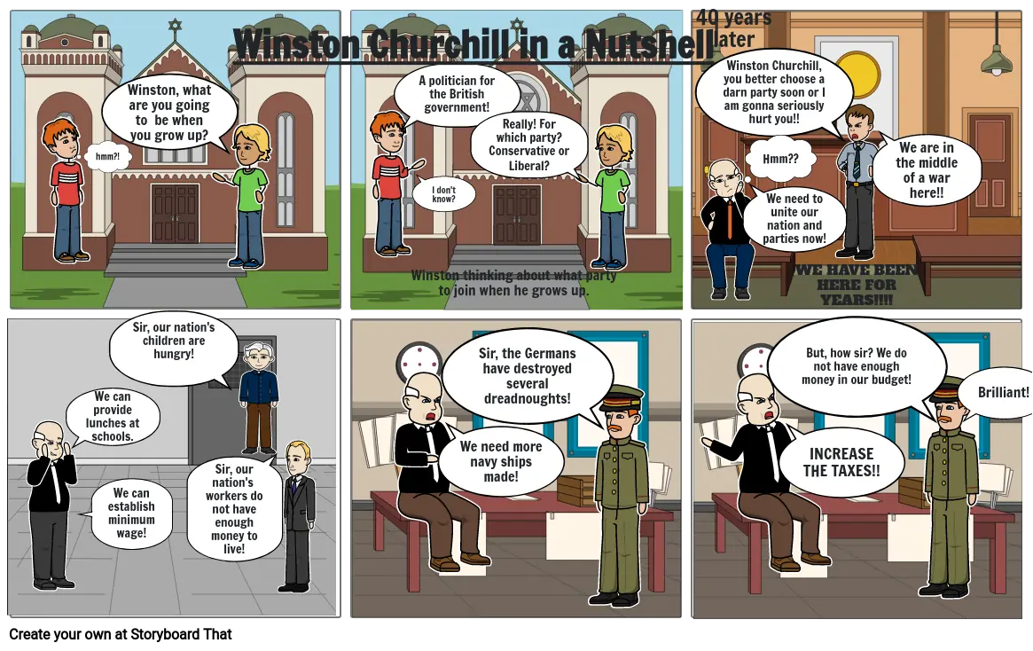 Winston Churchill comic strip