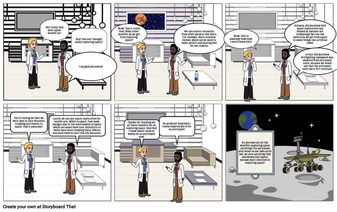 Invest in space exploration Storyboard by 7a5c72fe