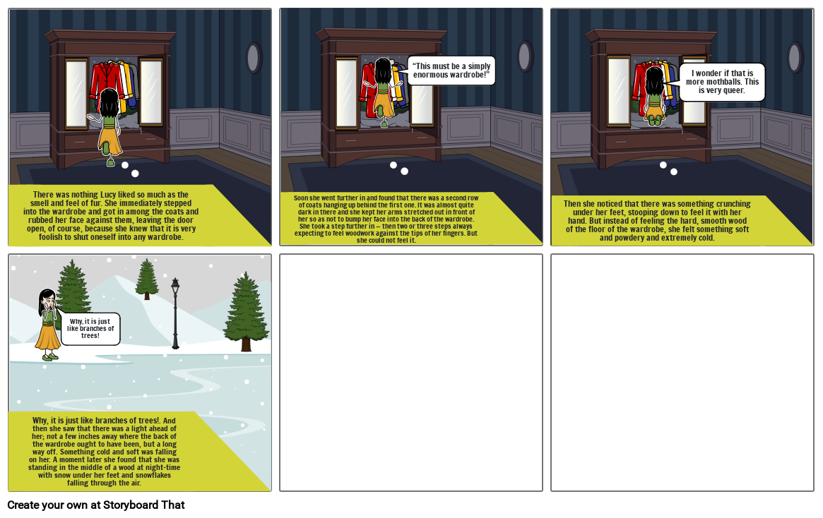 The lion, the witch and the wardrobe part4 Storyboard