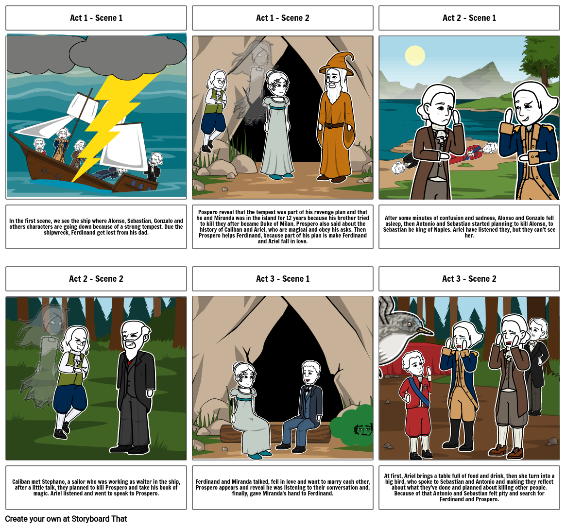 The Tempest Storyboard por 7ac69700