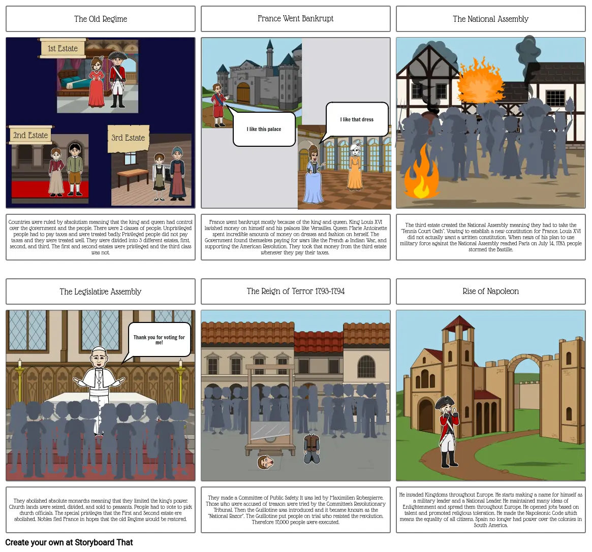 French Revolution Storyboard af 7ad1e31b