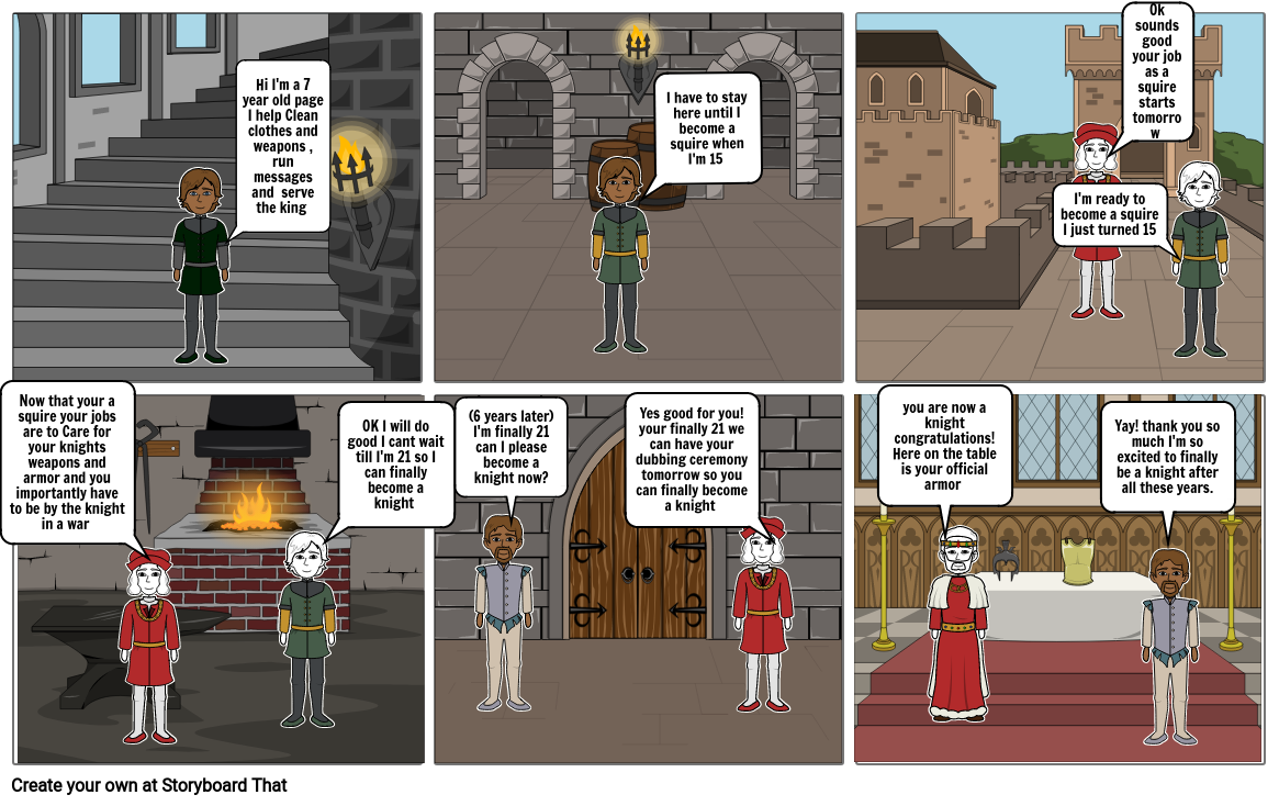 medieval knights Storyboard by 7afef826