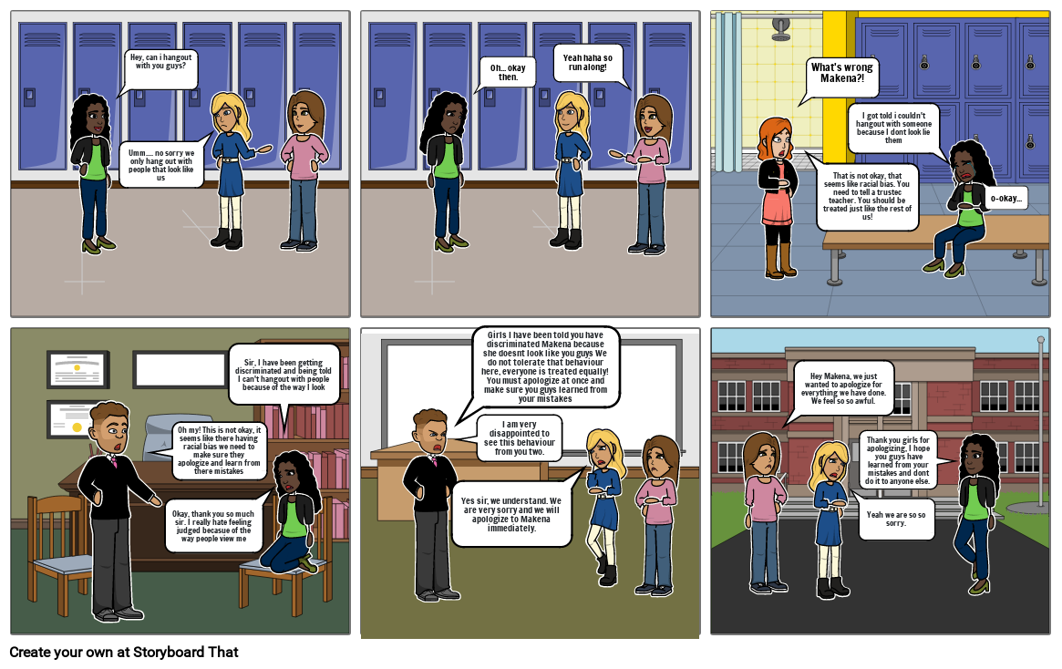 Racial Bias Storyboard by 7b2963fb