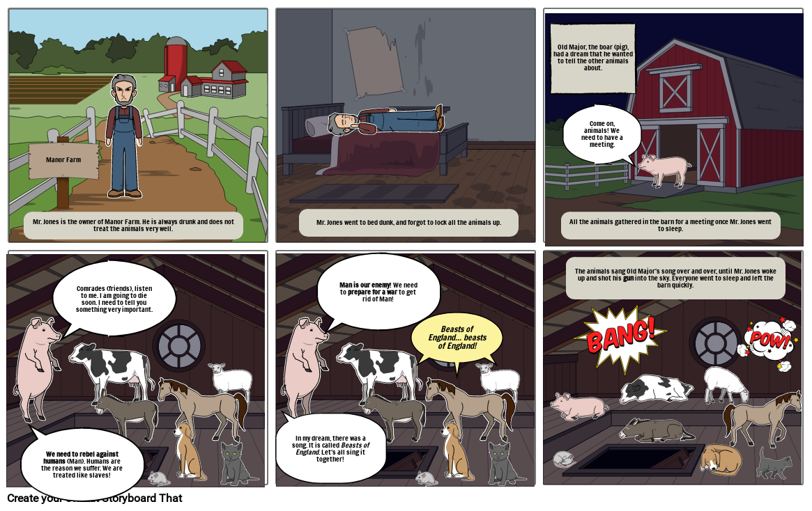 How Are The Animals Treated In Animal Farm Chapter 1