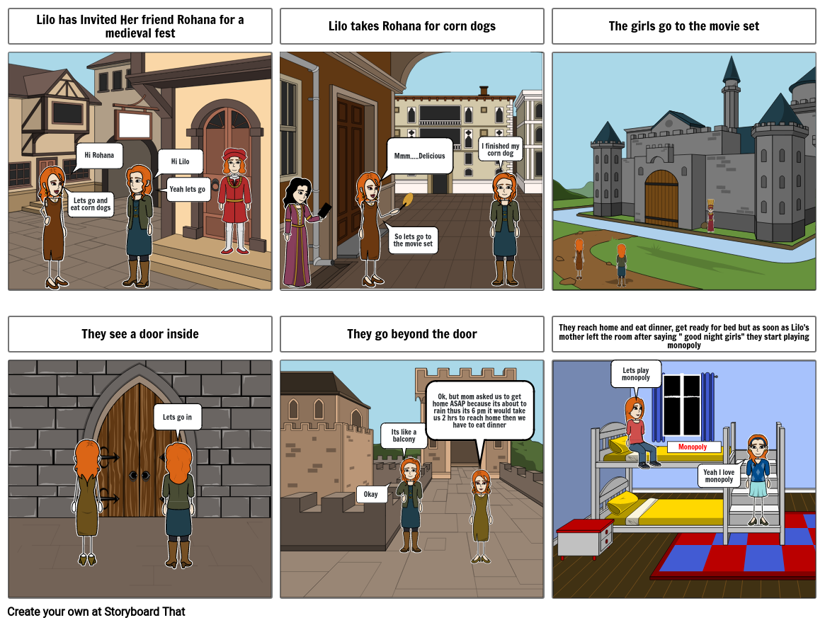 The medieval fest Storyboard by 7b685745