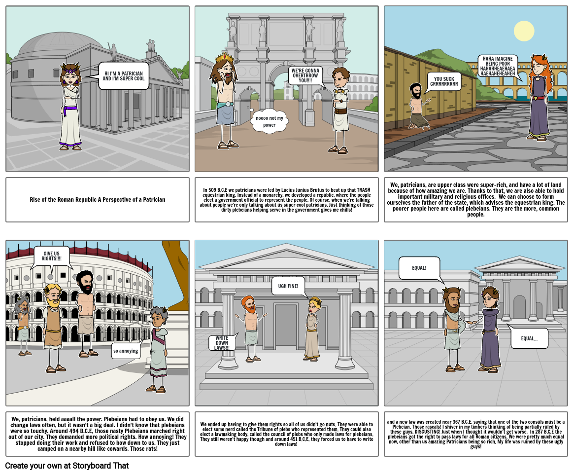 The Rise of the Roman Republic Storyboard by 7b6bfe9e