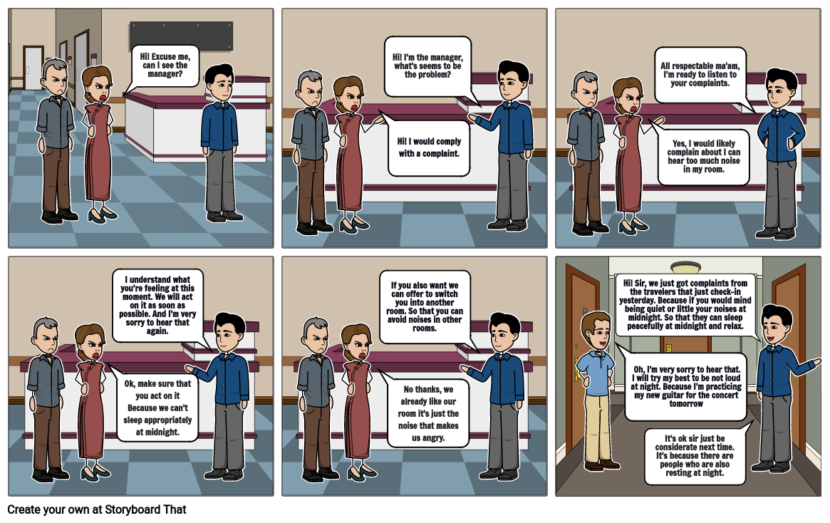 COMPLAINT MANAGEMENT Storyboard by 7c40e063