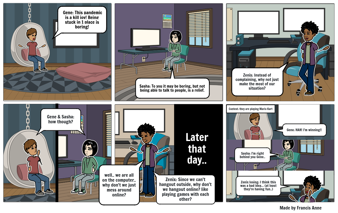 English Month Comic Strip Storyboard By Cc F B