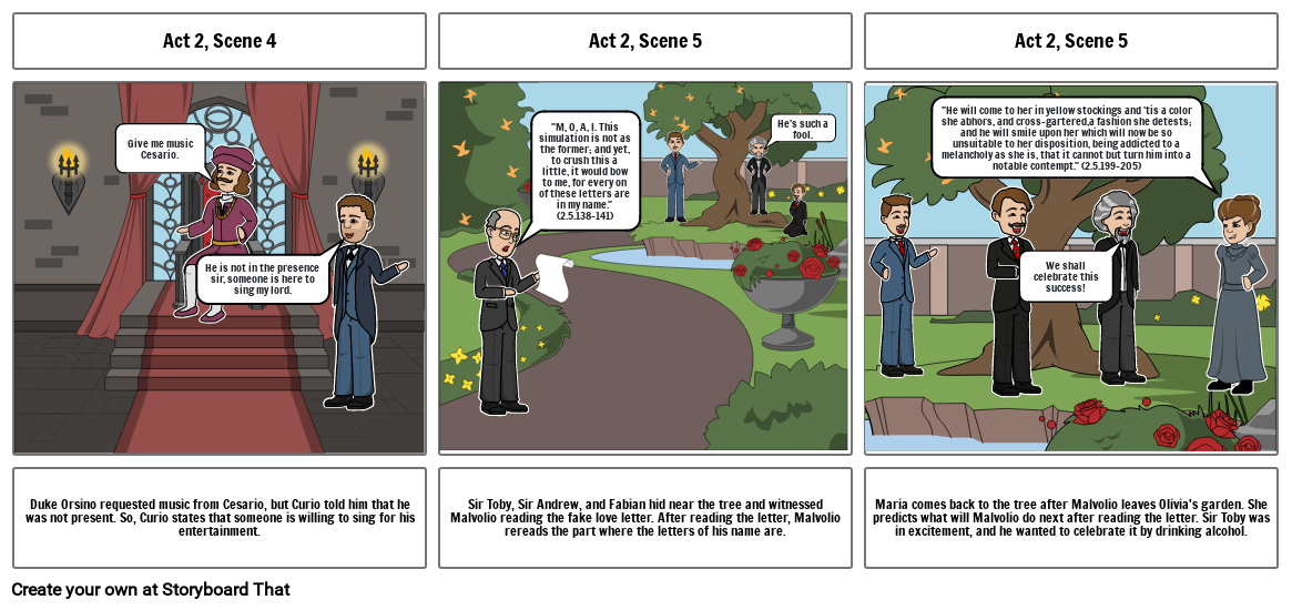 Twelfth Night Story Board Part 2 - Aparna B