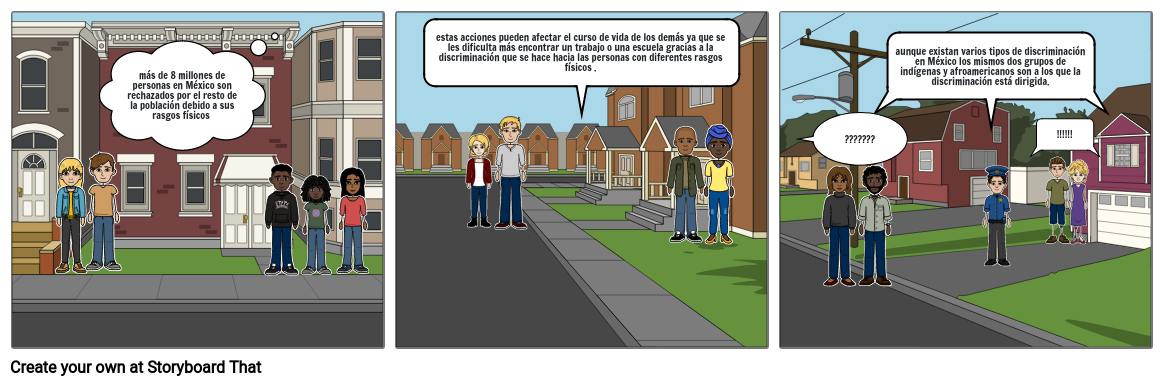 discriminación Storyboard by 7d2dacb1