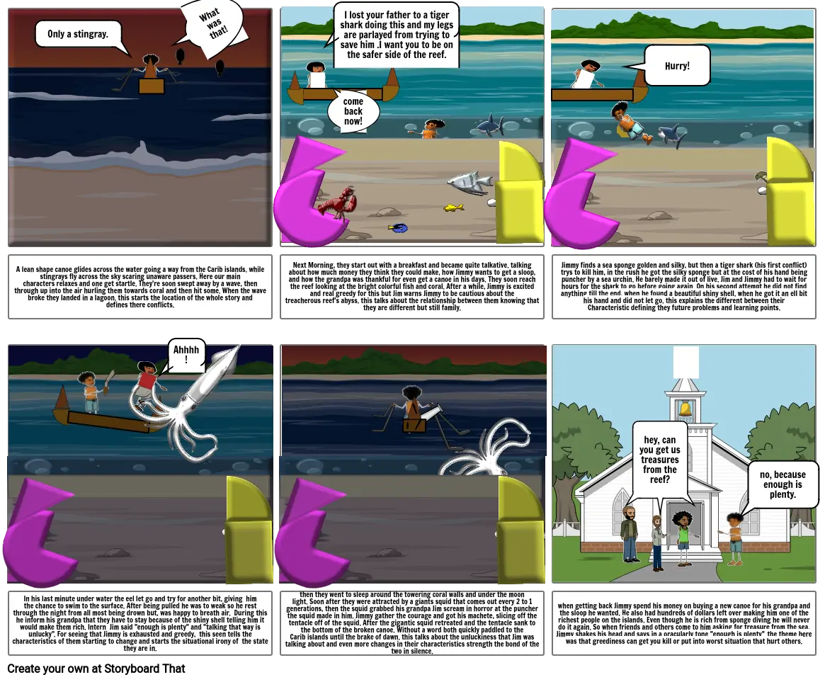 storyboard &quot;the reef&quot;