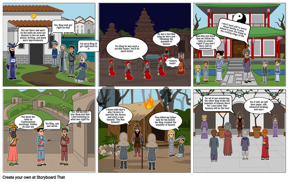 Chinese Dynasties Project Storyboard by 7d789e8b