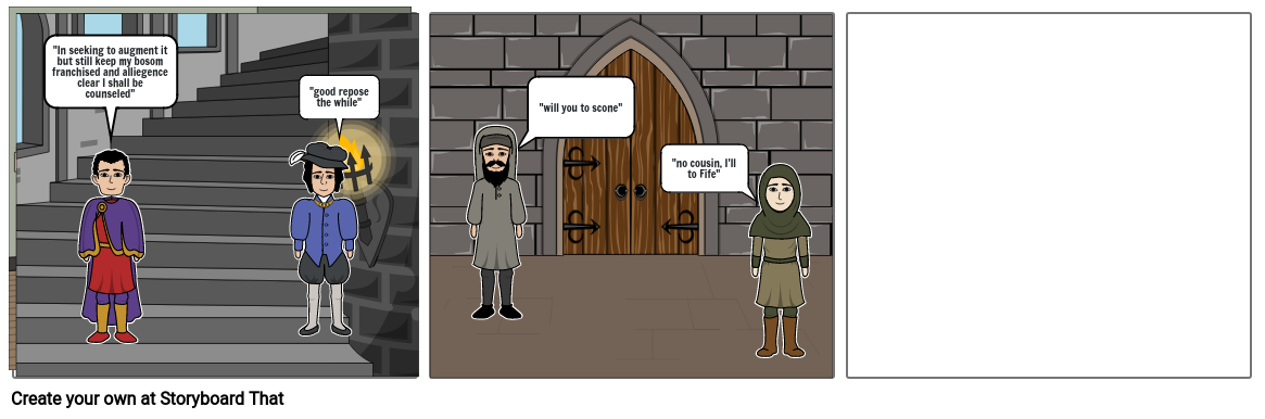 Act II Scene II Macbeth Storyboard by 7e317a44