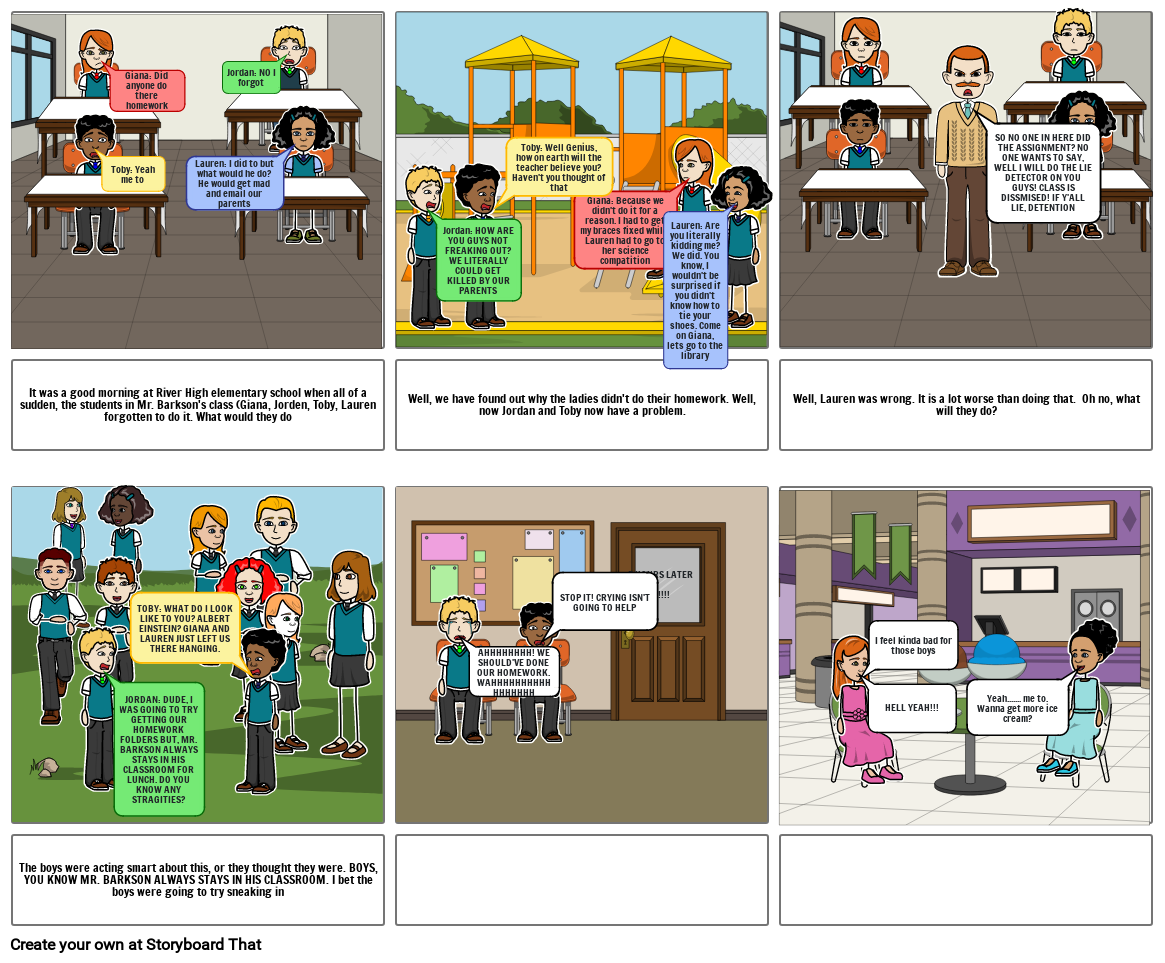 Lie Detector VS 2 boys Storyboard by 7e419593