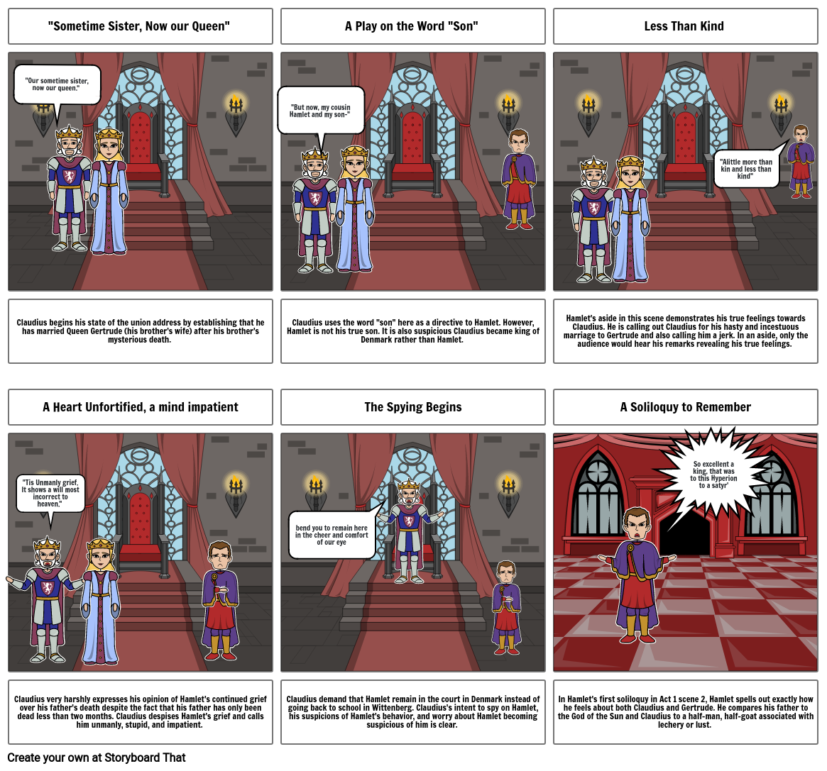 Hamlet Storyboard by 7e51a994