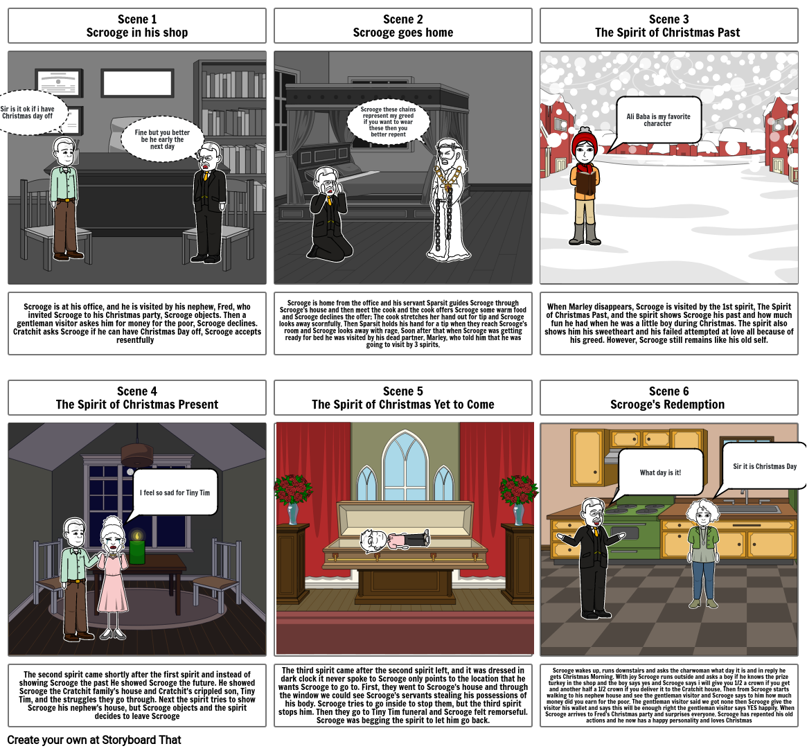 A Christmas Carol Storyboard por 7e96897f