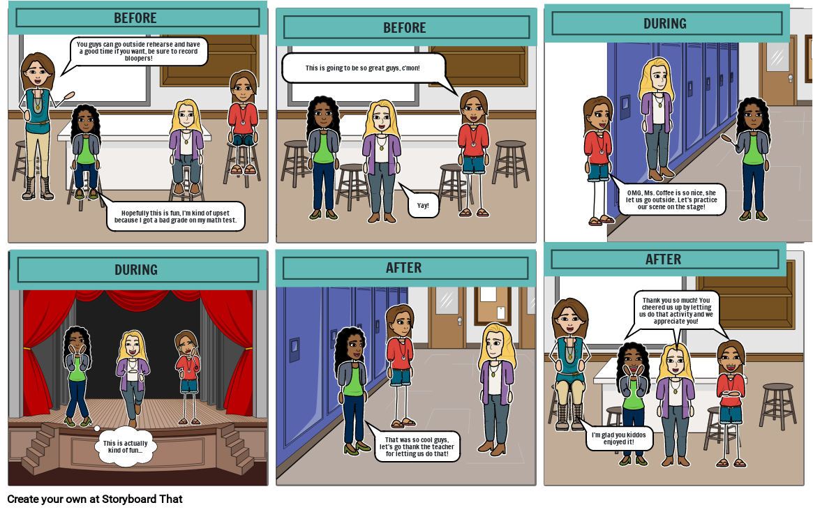 Teacher Appreciation Comic Storyboard By 7eb40209