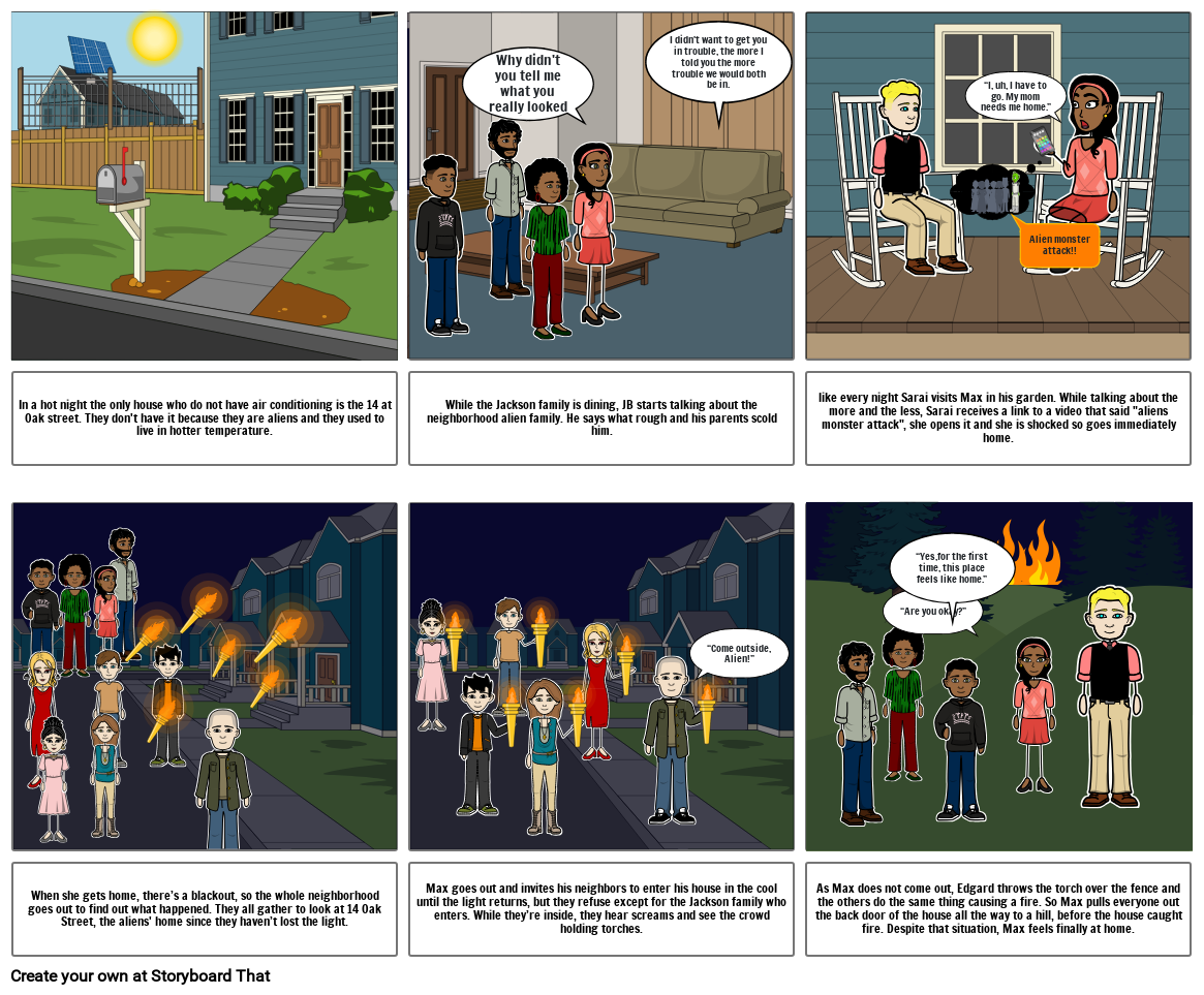 oak street burned down Storyboard por 7eb74251