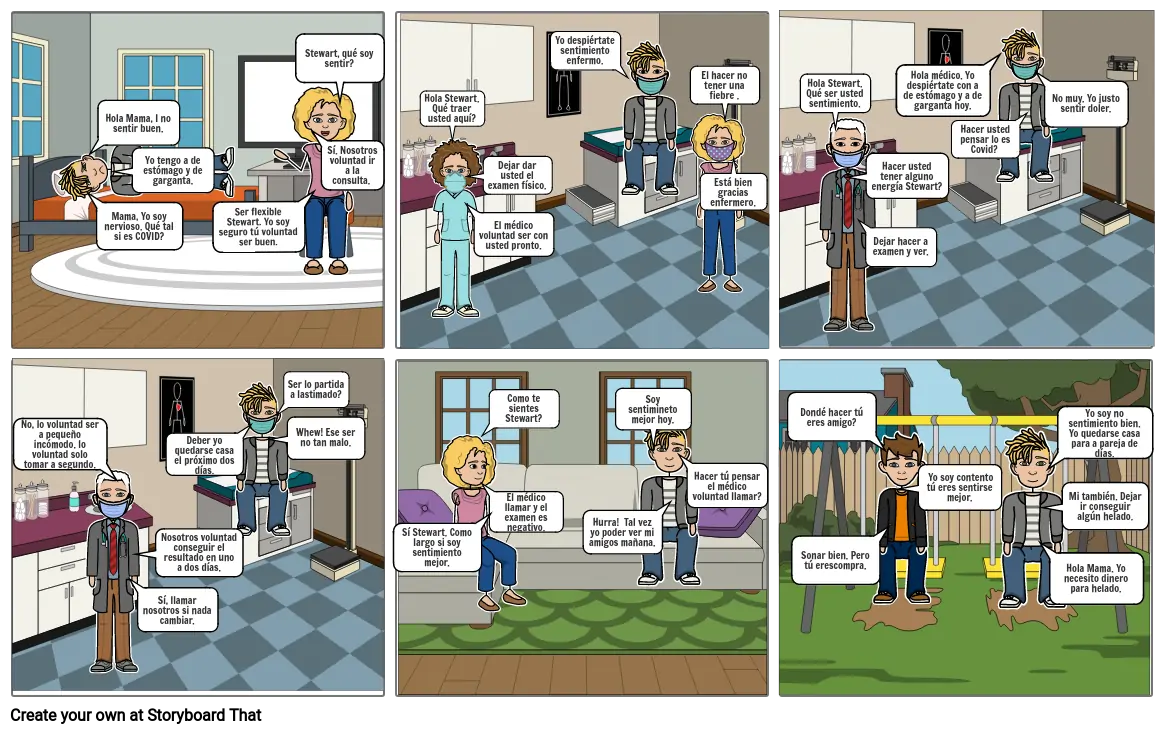 Ch 6 Spanish Comic Strip Project