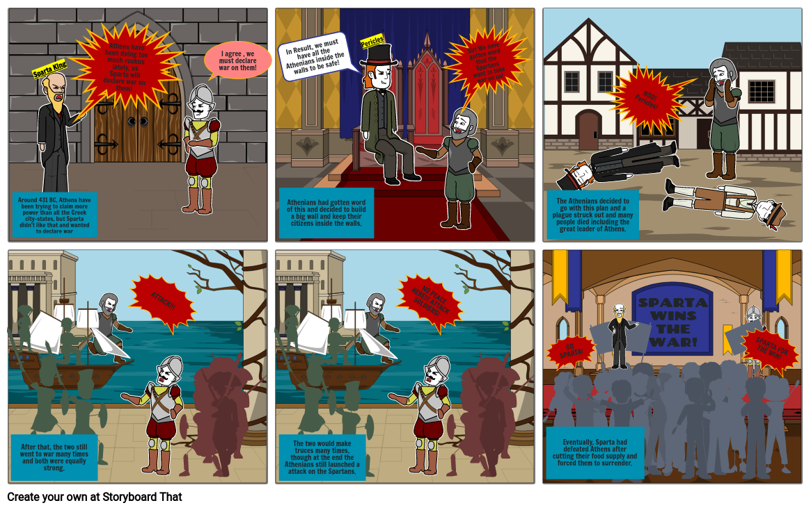 Peloponnesian War Storyboard por 7f07ff8d