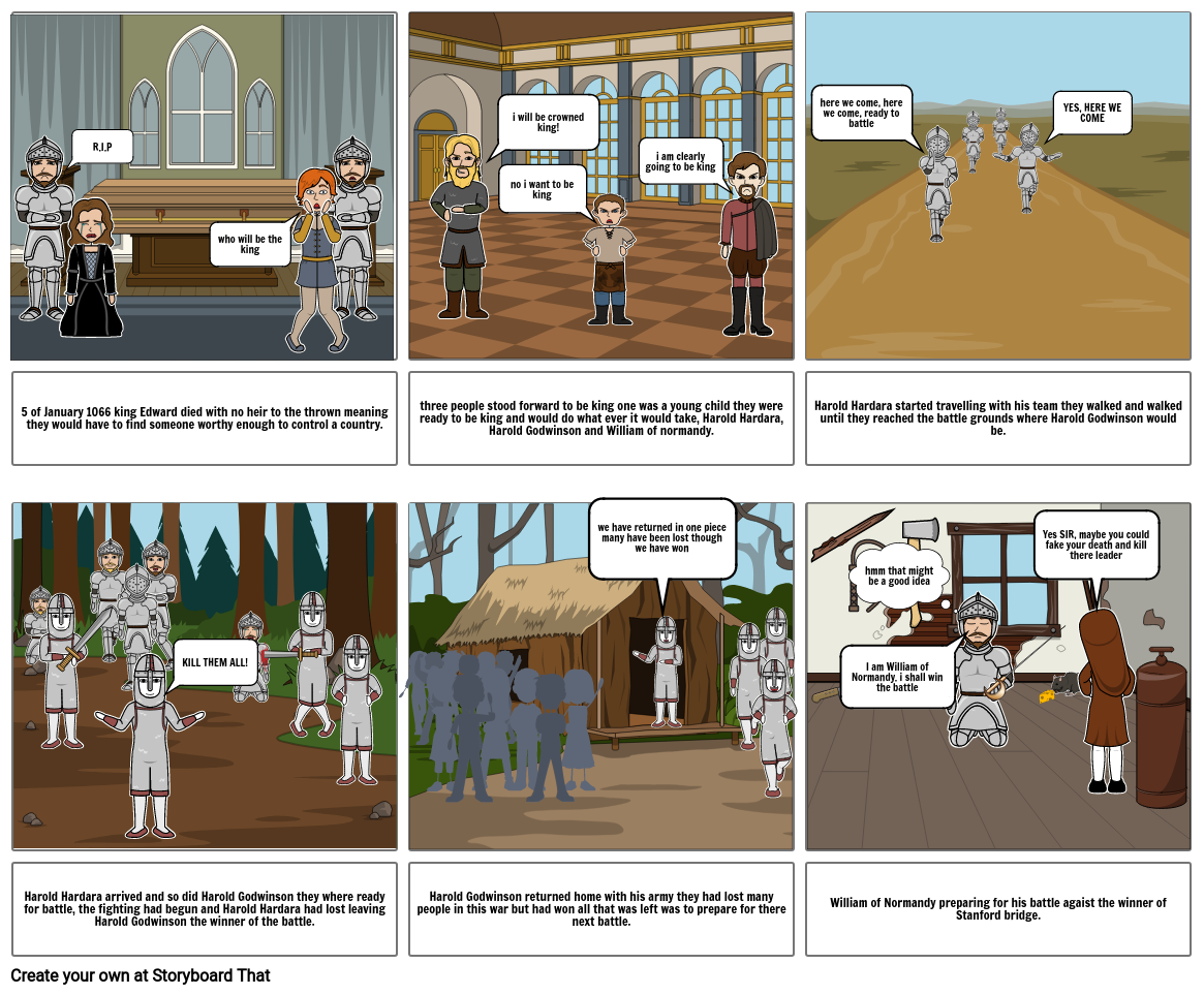 Battle of Hastings Storyboard por 7f579578