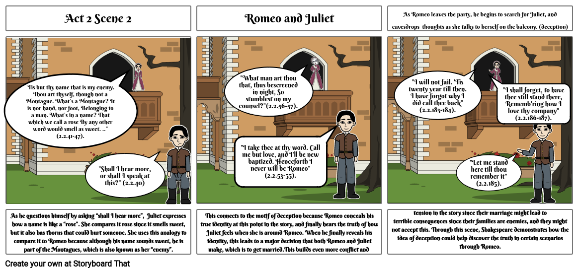 Romeo and Juliet storyboard 1 Storyboard by 7fa458a2