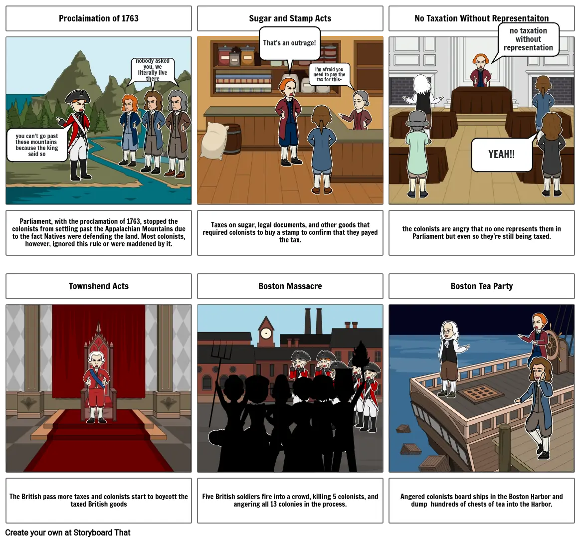 The Road to Revolution Storyboard par 7fb635f5