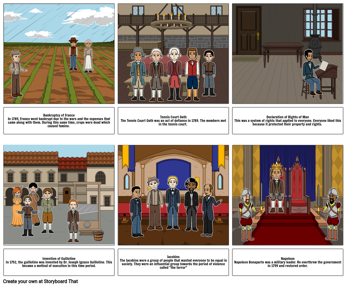 French Revolution Storyboard By 803c8db0