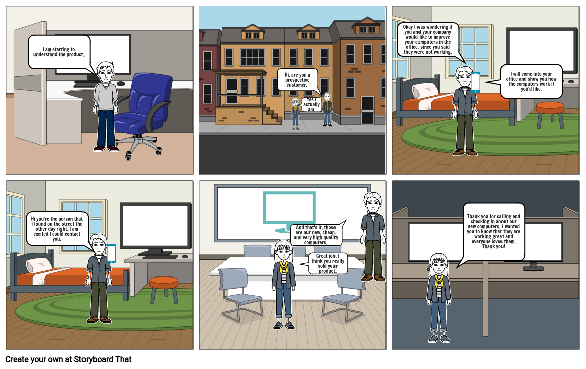 Marketing storyboard