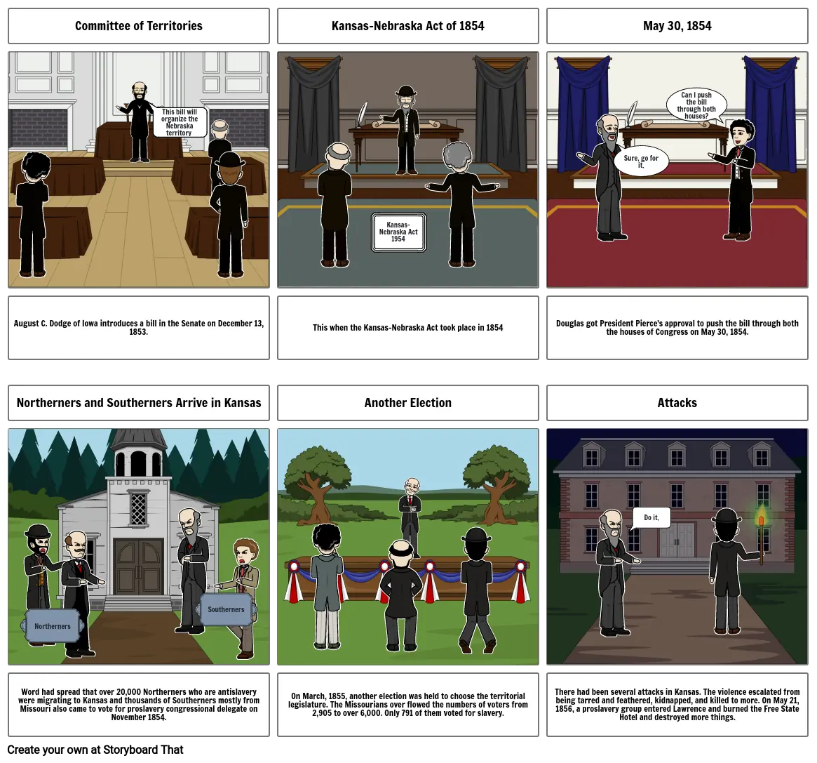 Bleeding Kansas Storyboard by 809f1d02