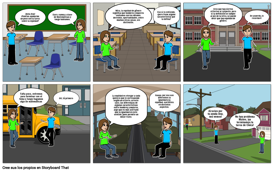 Equidad de Genero Storyboard by 80f78ef3