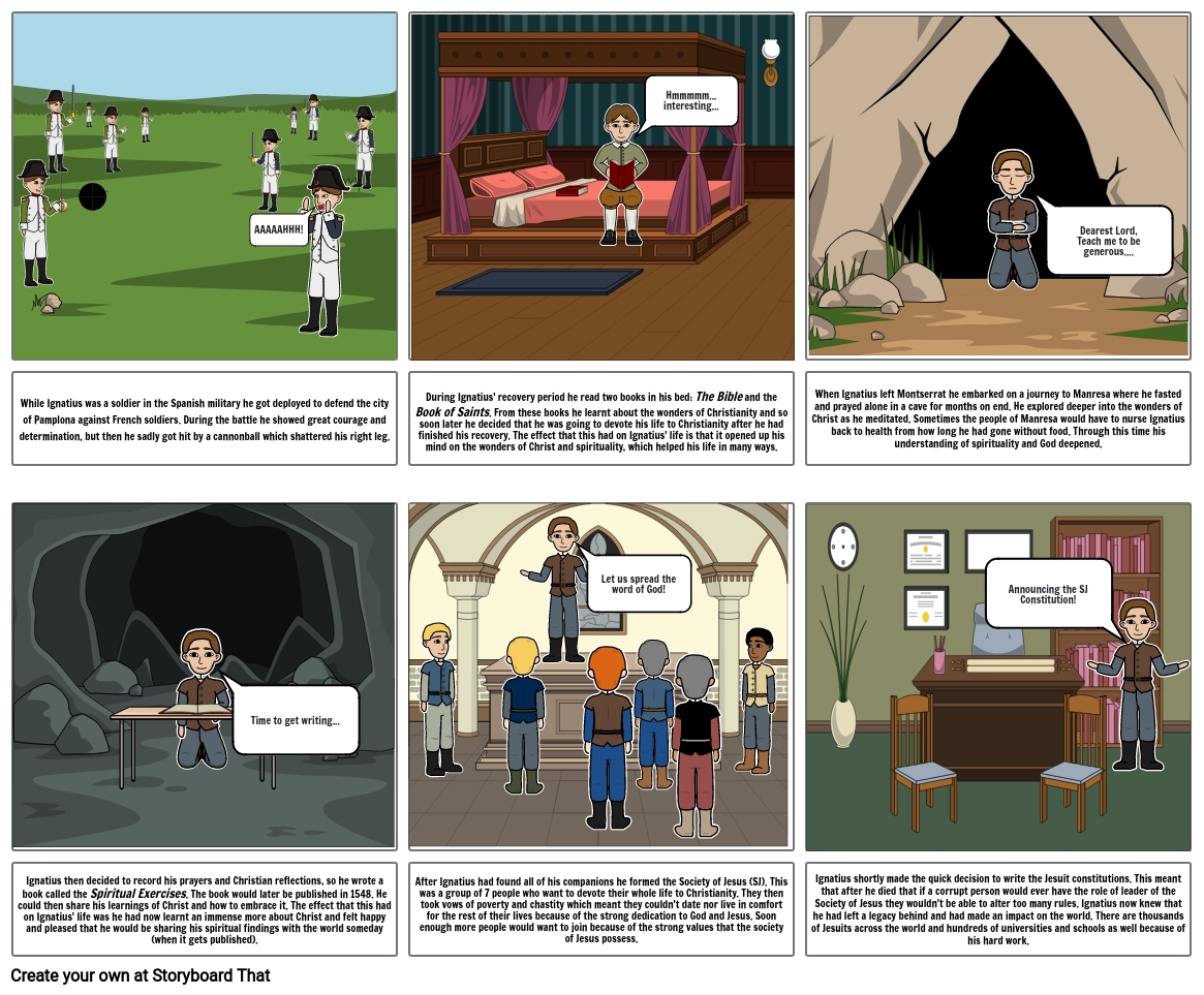 The Life of St Ignatius Storyboard by 81264686