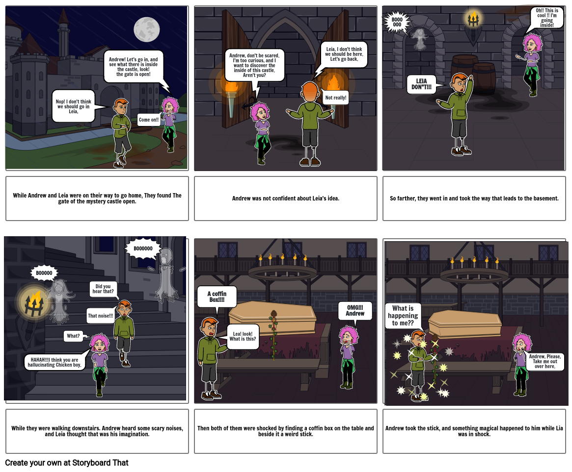 Scary Comic Strip Storyboard by 81596071