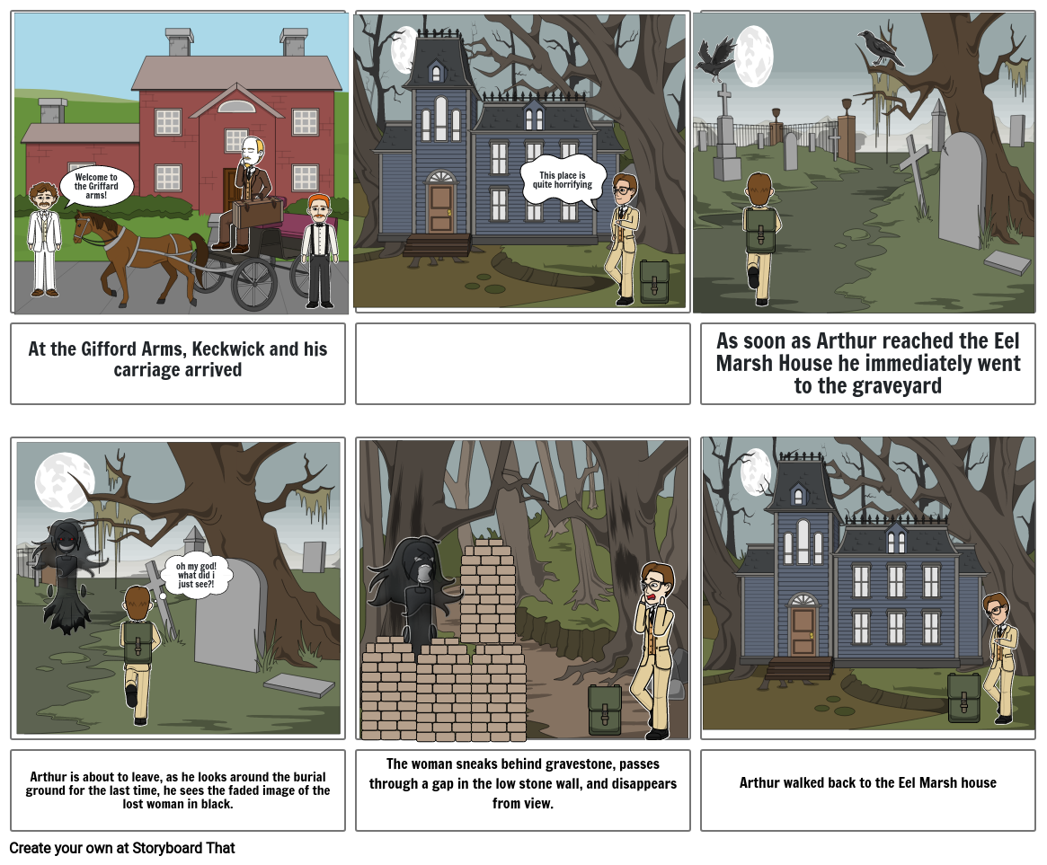 The Woman In Black: Across The Causeway Storyboard