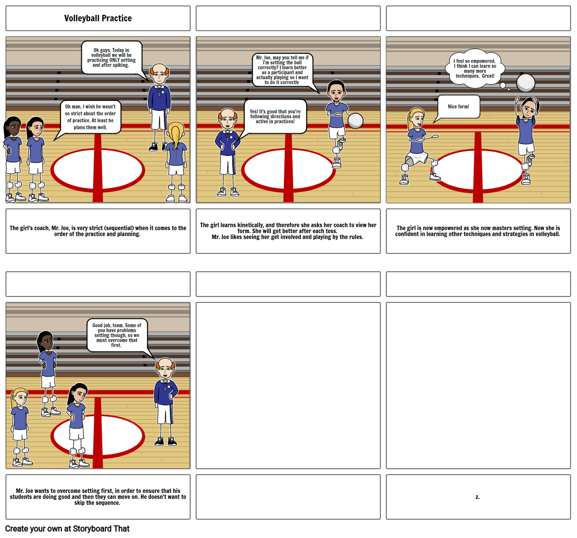 Volleyball Storyboard por 819d8ab0