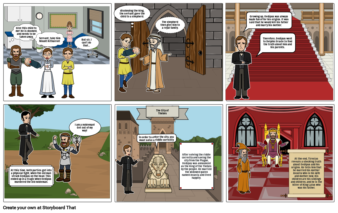 Oedipus the King Storyboard by 81b00f5d