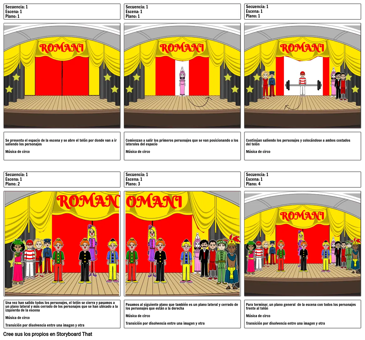 Storyboard - circo