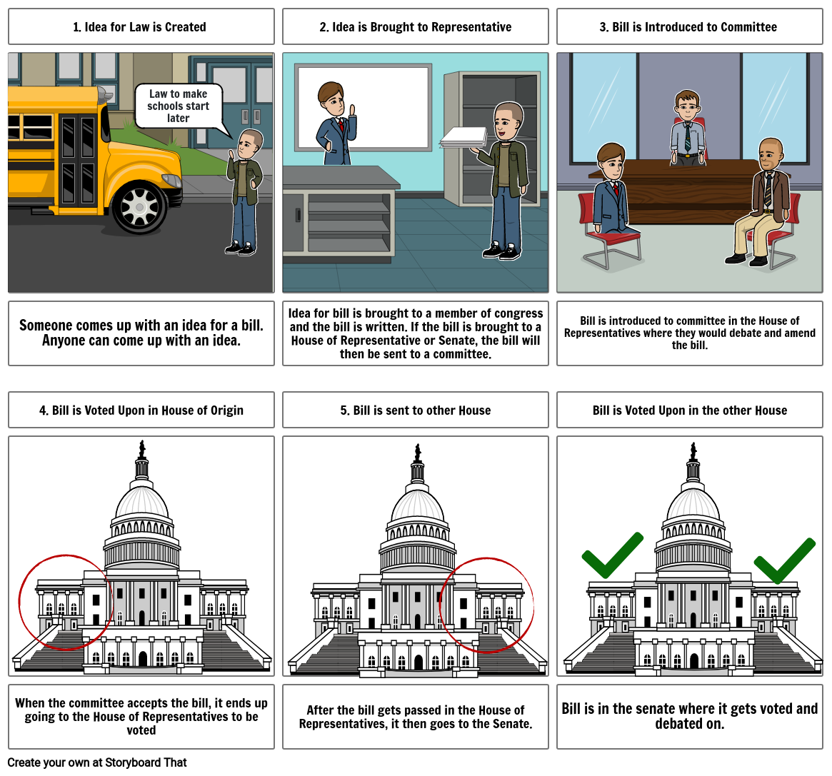 how-a-bill-becomes-a-law-storyboard-by-81d7f121