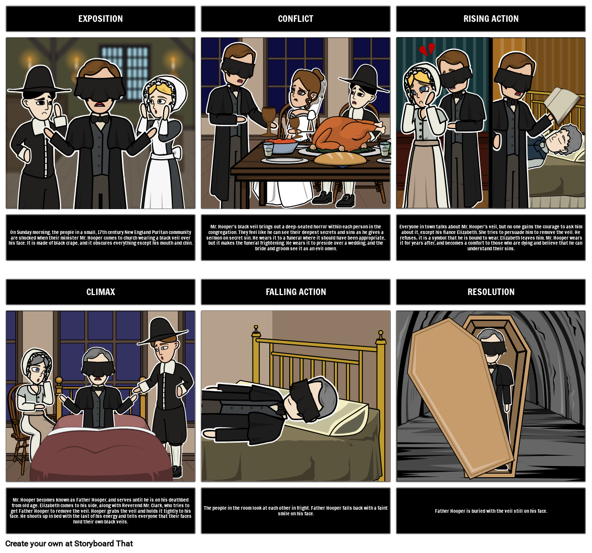 The Minister&#39;s Black Veil Storyboard